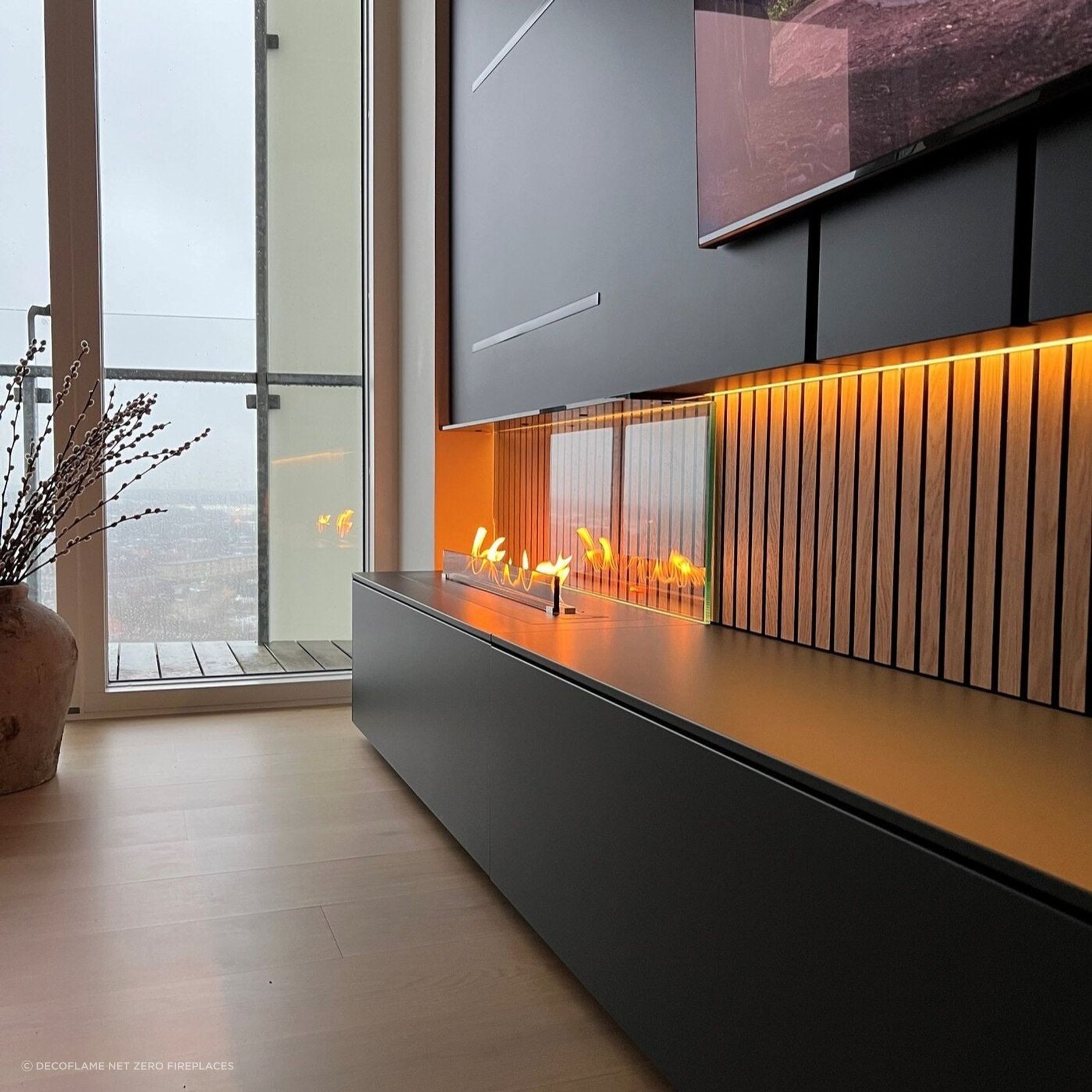 Decoflame Net Zero Emission F6 Fireplace Insert gallery detail image