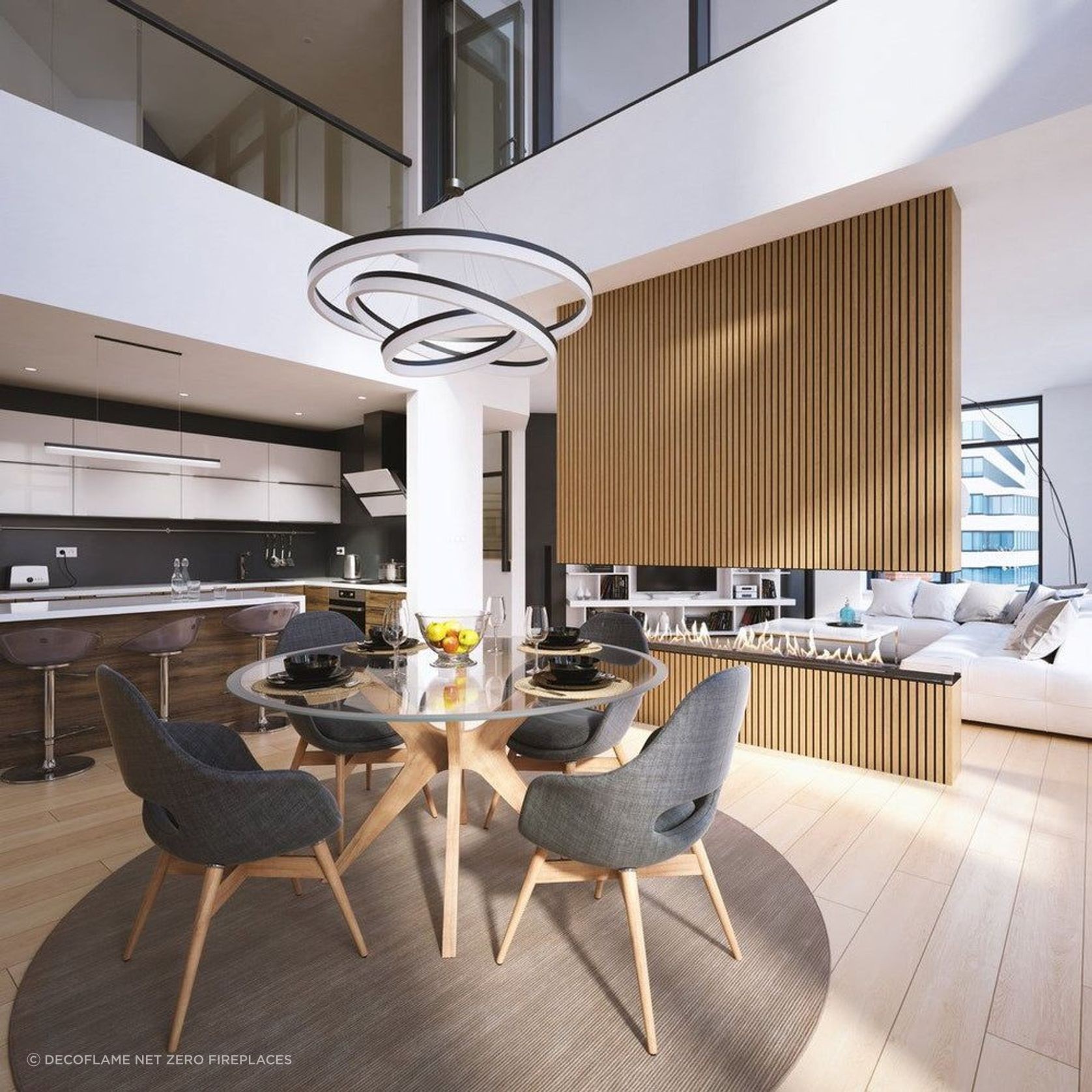 Decoflame Net Zero Emission F6 Fireplace Insert gallery detail image