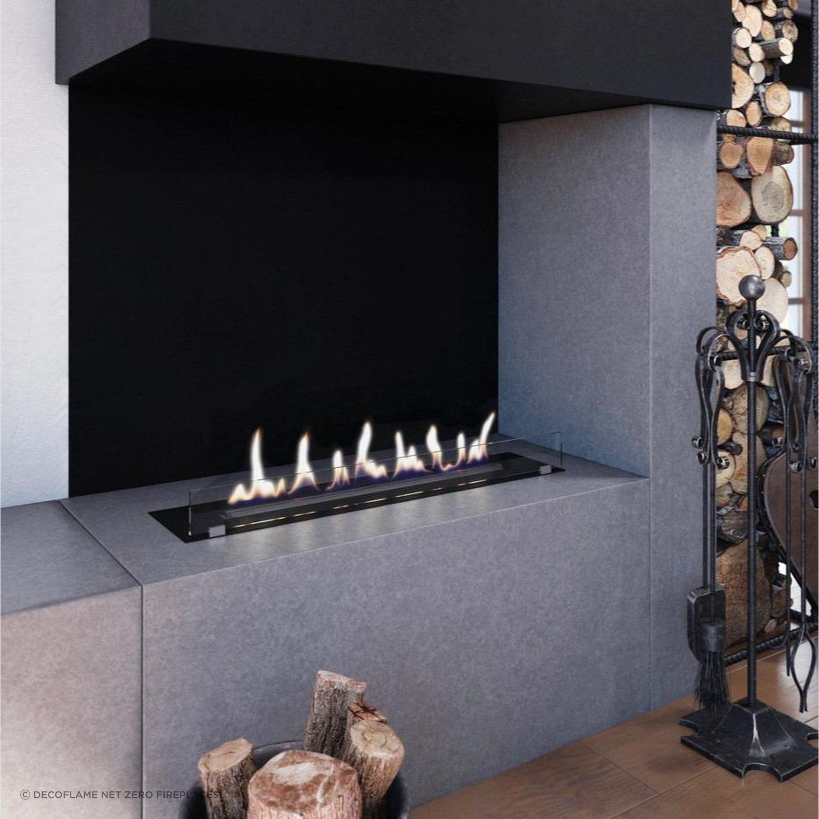 Decoflame Net Zero Emission F6 Fireplace Insert gallery detail image