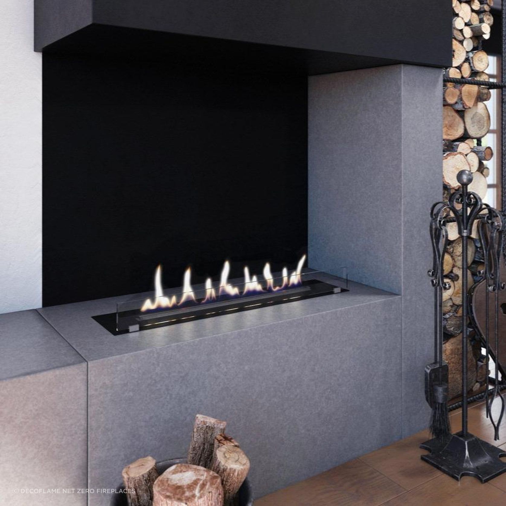 Decoflame Net Zero Emission F6 Fireplace Insert gallery detail image