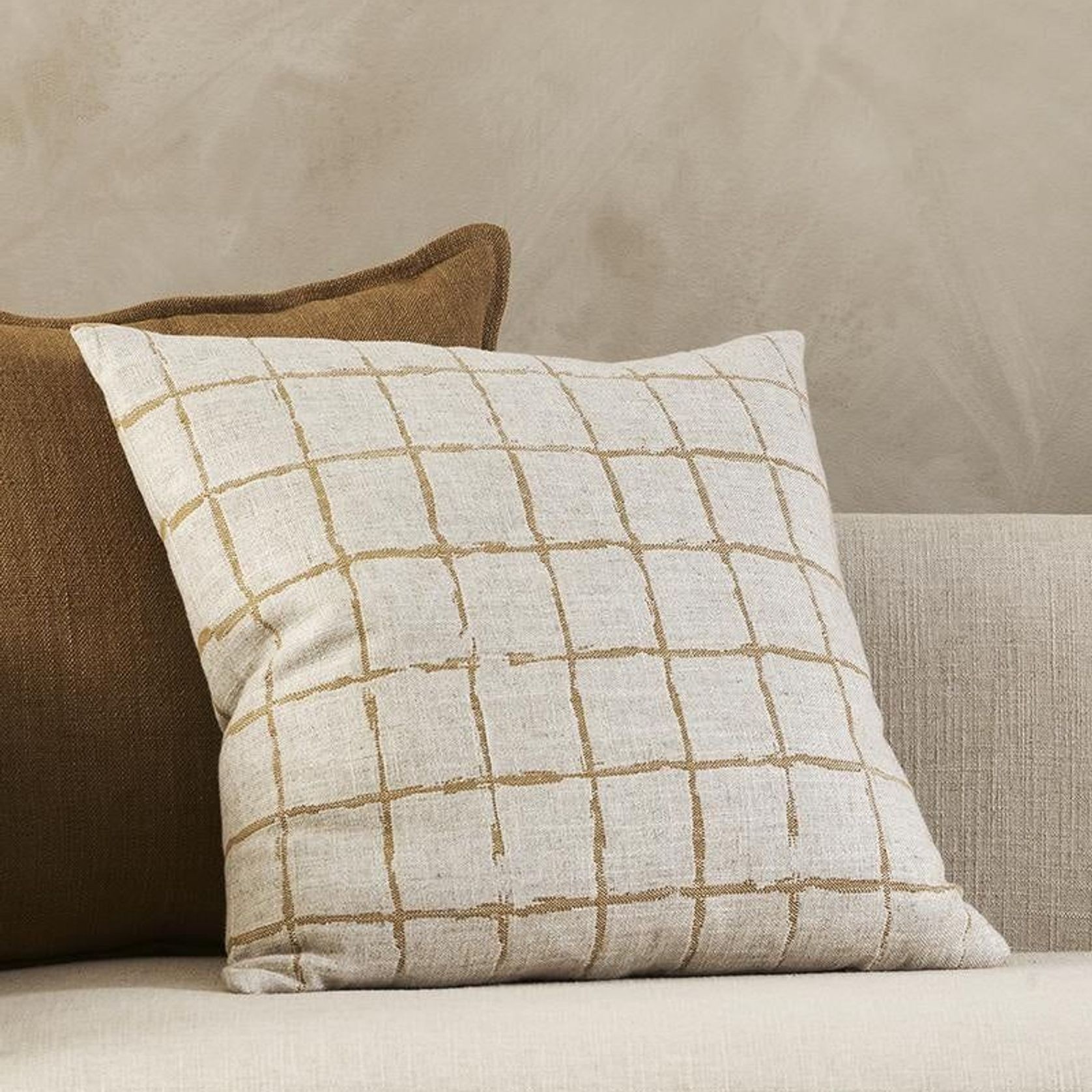 Baya Harrison Cushion - Ochre gallery detail image