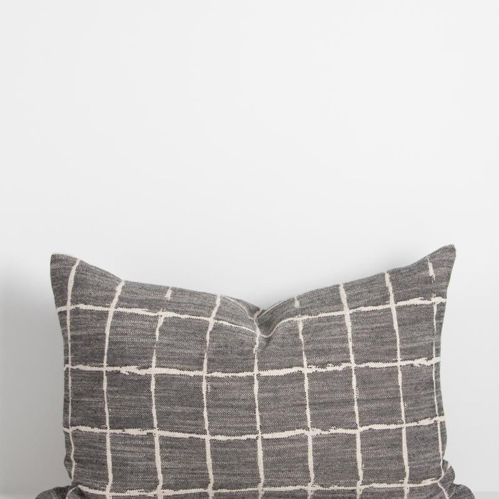 Baya Johnson Lumbar Cushion - Black gallery detail image