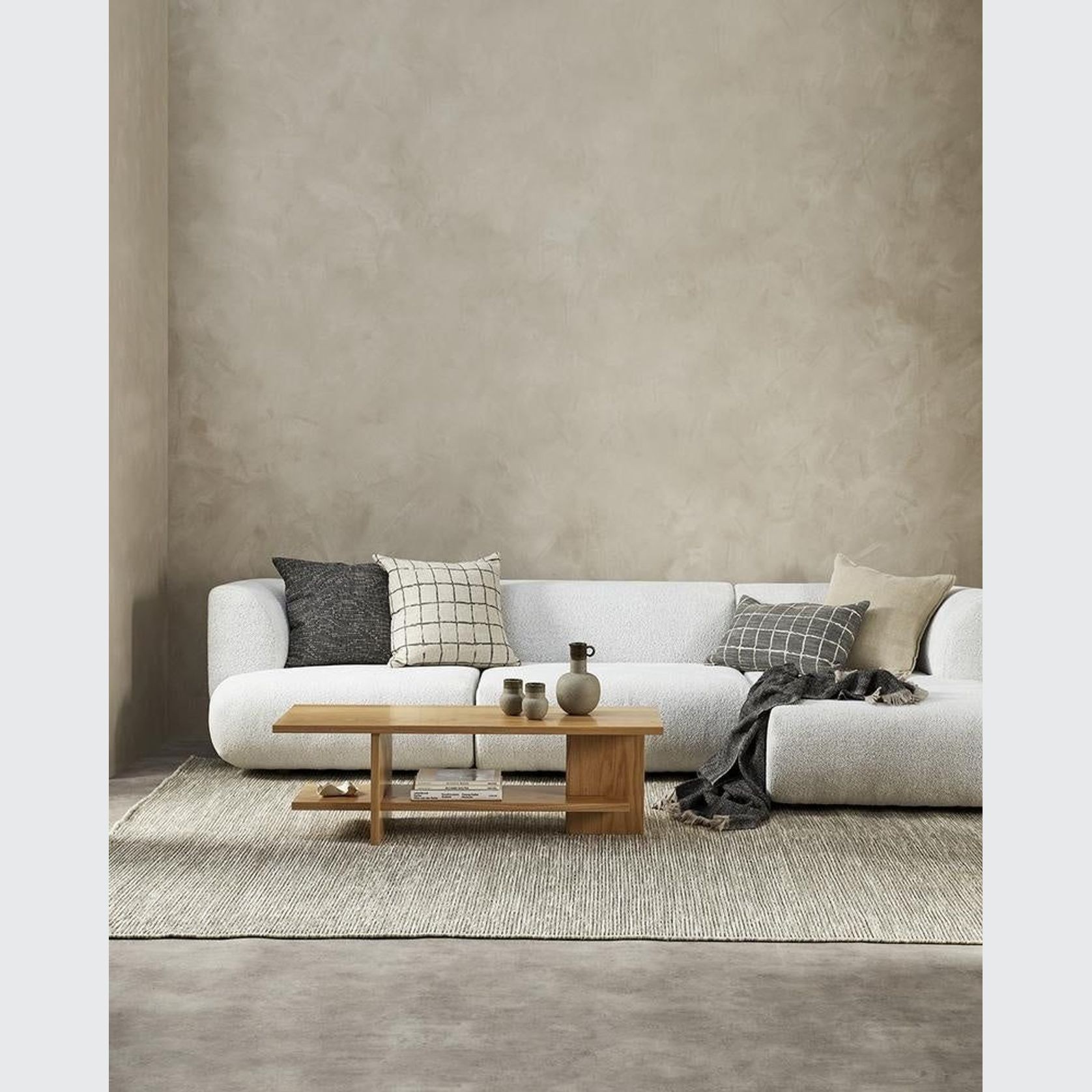 Baya Johnson Lumbar Cushion - Black gallery detail image