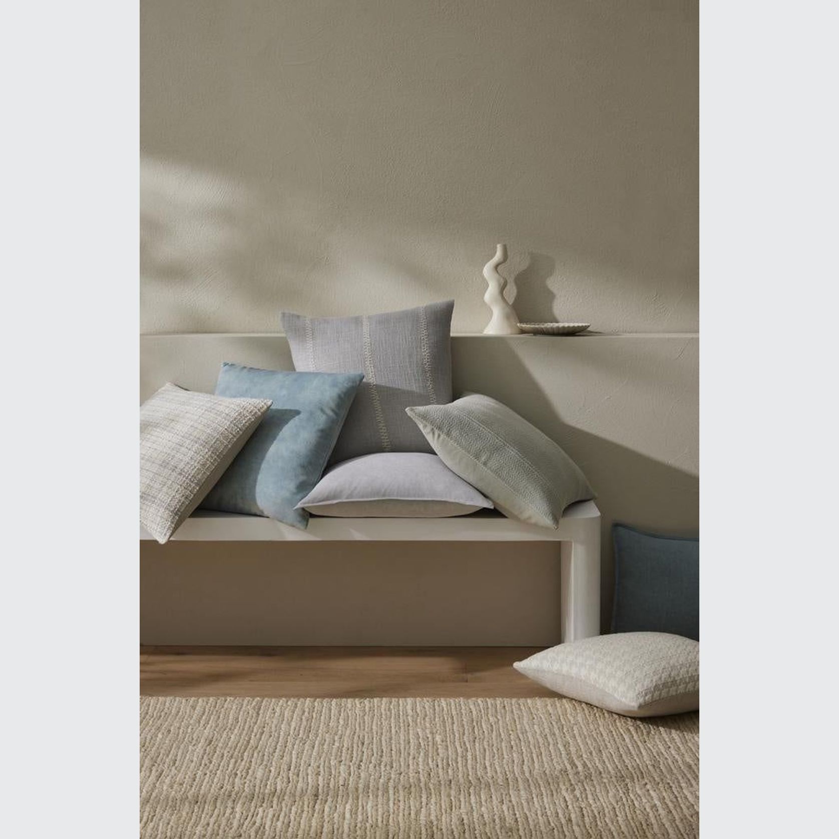 Weave Home Adriana Cushion - Glacier | 50 x 50cm gallery detail image