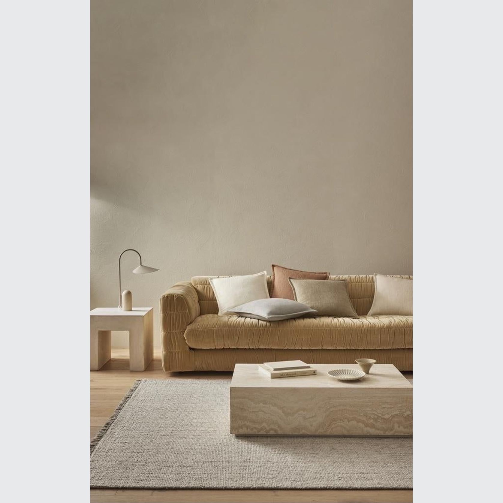 Weave Home Figlio Cushion - Oyster | 50 x 50cm gallery detail image