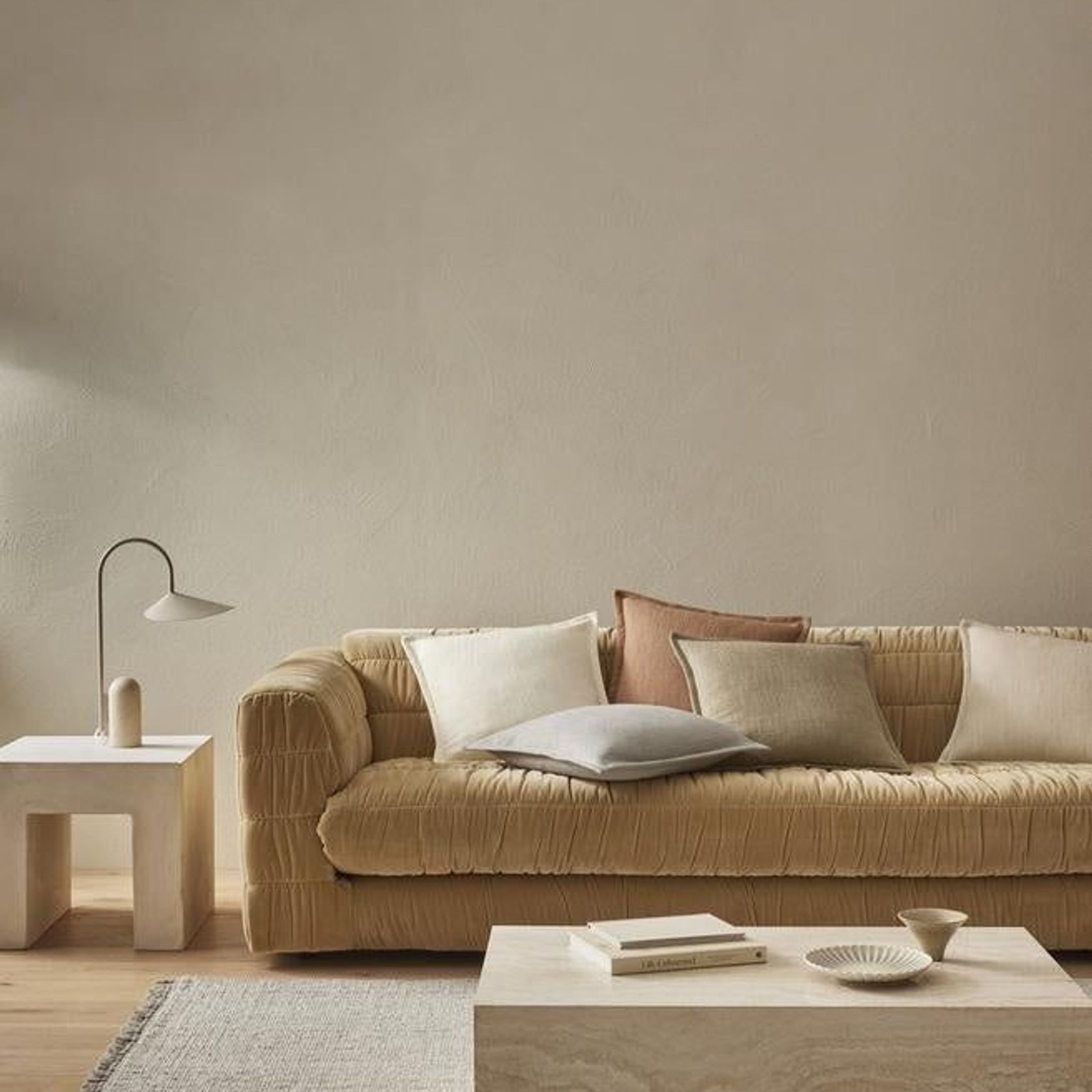 Weave Home Figlio Cushion - Pearl | 50 x 50cm gallery detail image