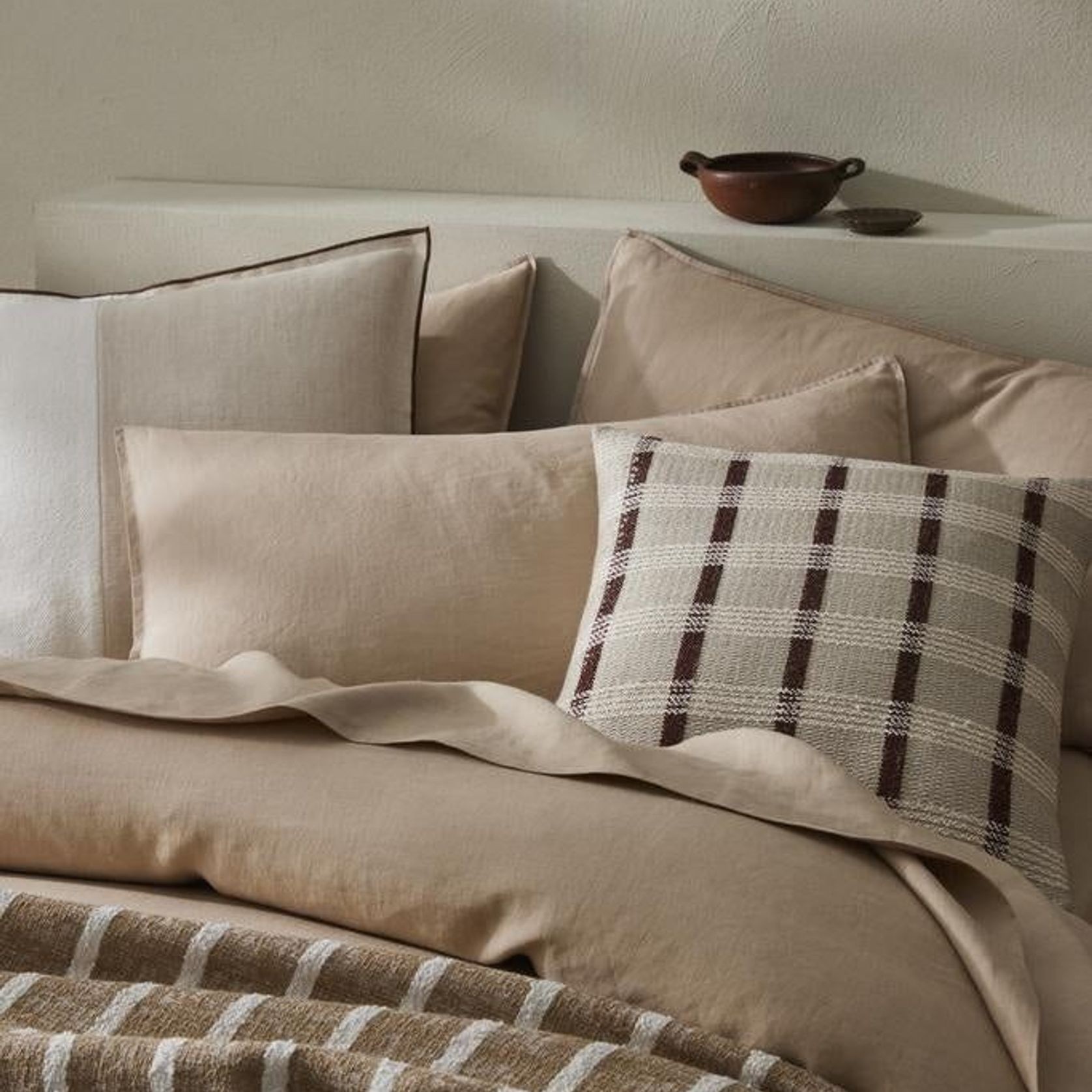 Weave Home Marmaris Cushion -  Rosewood | 50 x 50cm gallery detail image