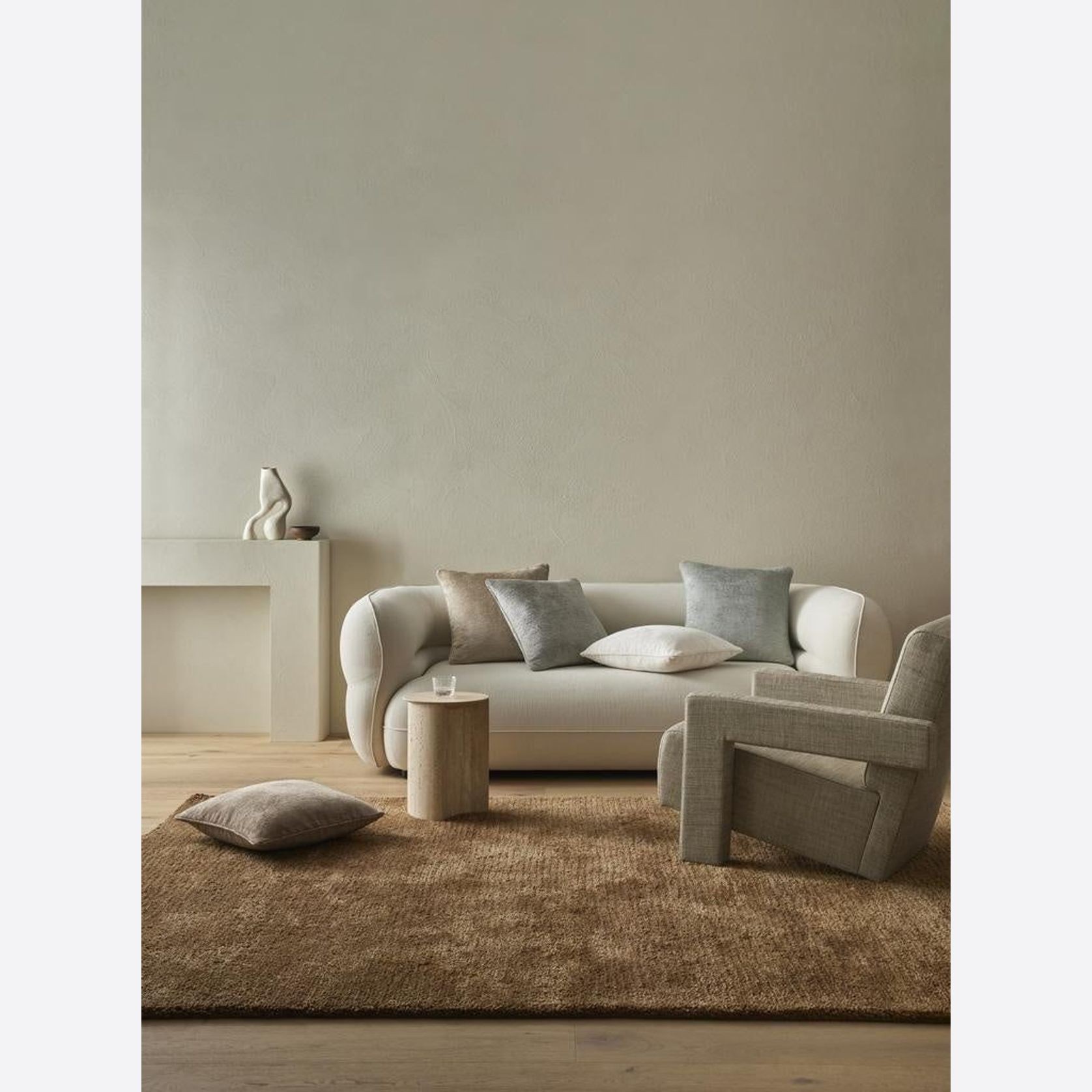 Weave Home Tempo Cushion Cover - Gull | 50 x 50cm gallery detail image