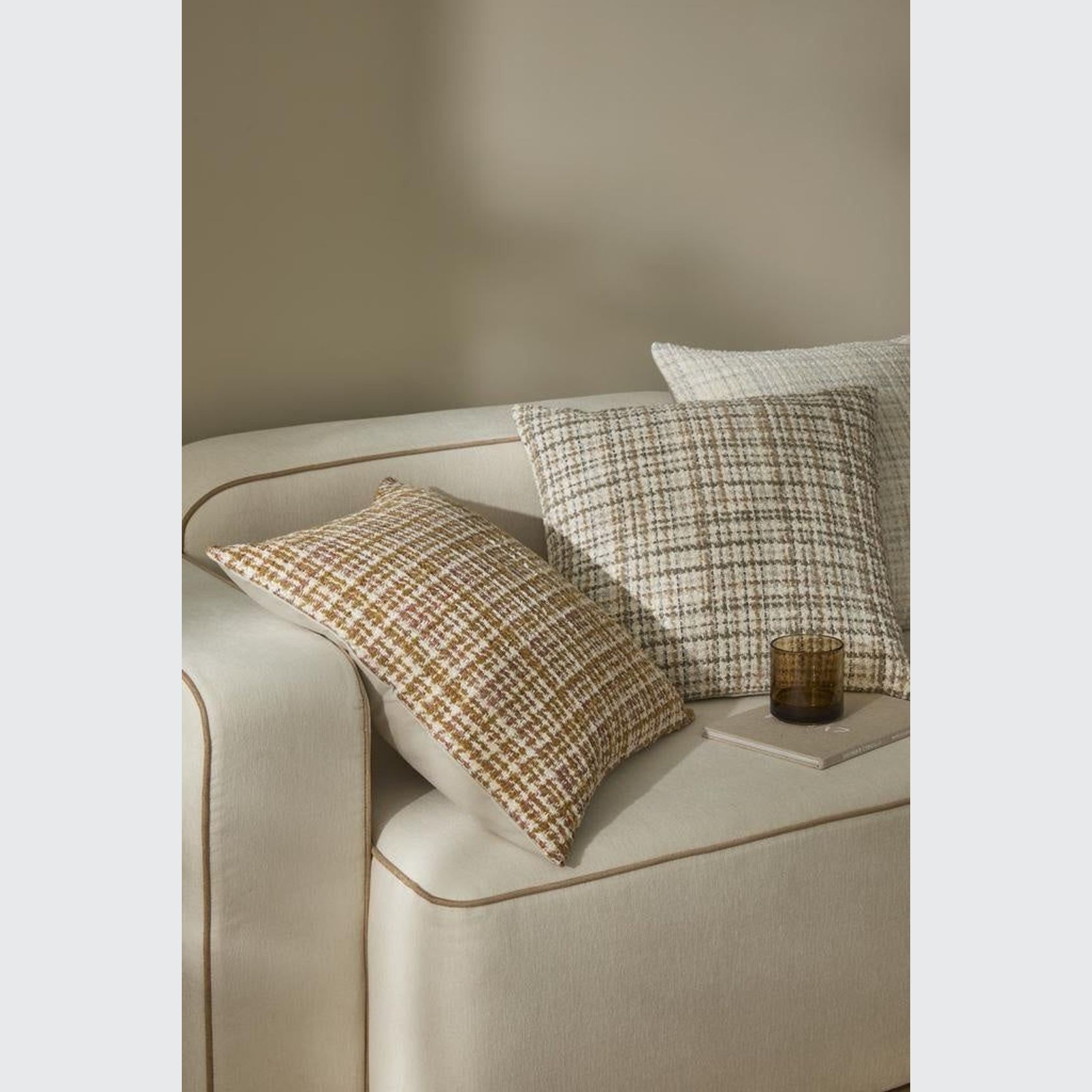 Weave Home Tripoli Cushion - Fog | 50 x 50cm gallery detail image