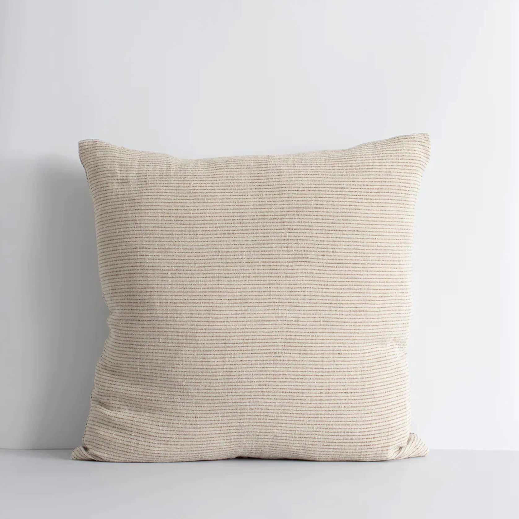 Baya Sandridge Cushion - Linen/Rust | 100% Linen gallery detail image