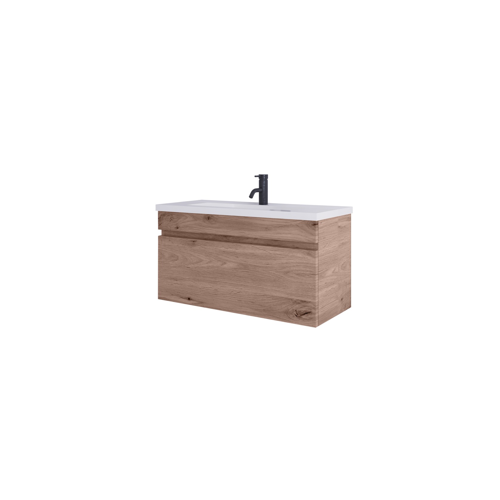 Code Lux 900 Slim Single Drawer Vanity Range - 5 Colours gallery detail image