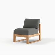 Milford Lounge Single Chair Armless | Outdoor Furniture gallery detail image