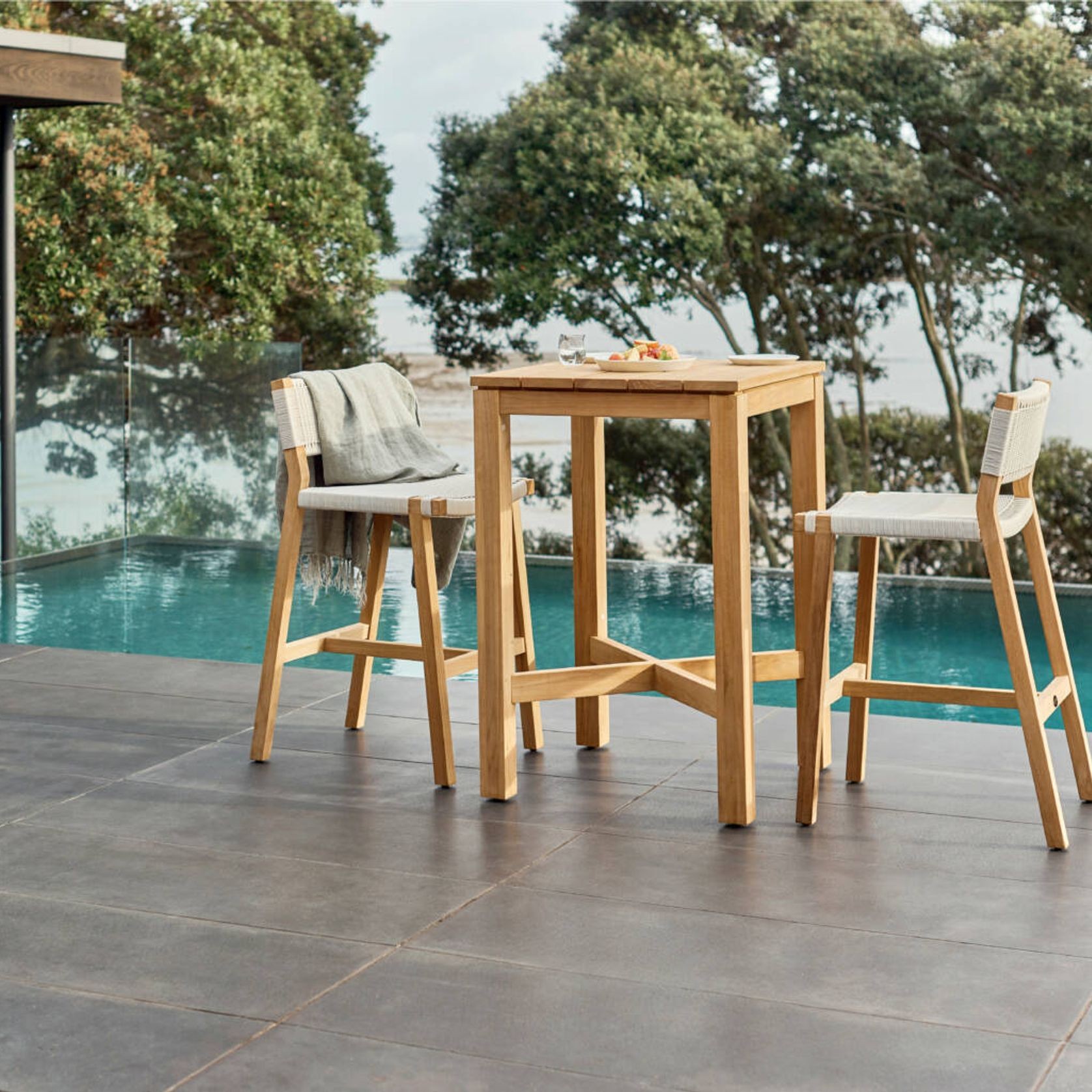 Haast Square Bar Leaner | Outdoor Furniture gallery detail image