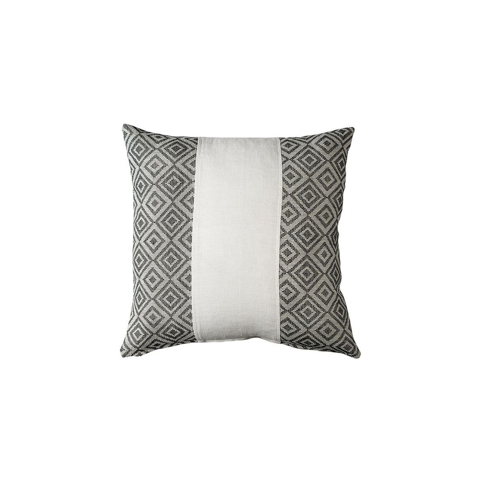 Verdeel Diamond Weave & White Stripe Cushion 50x50 gallery detail image