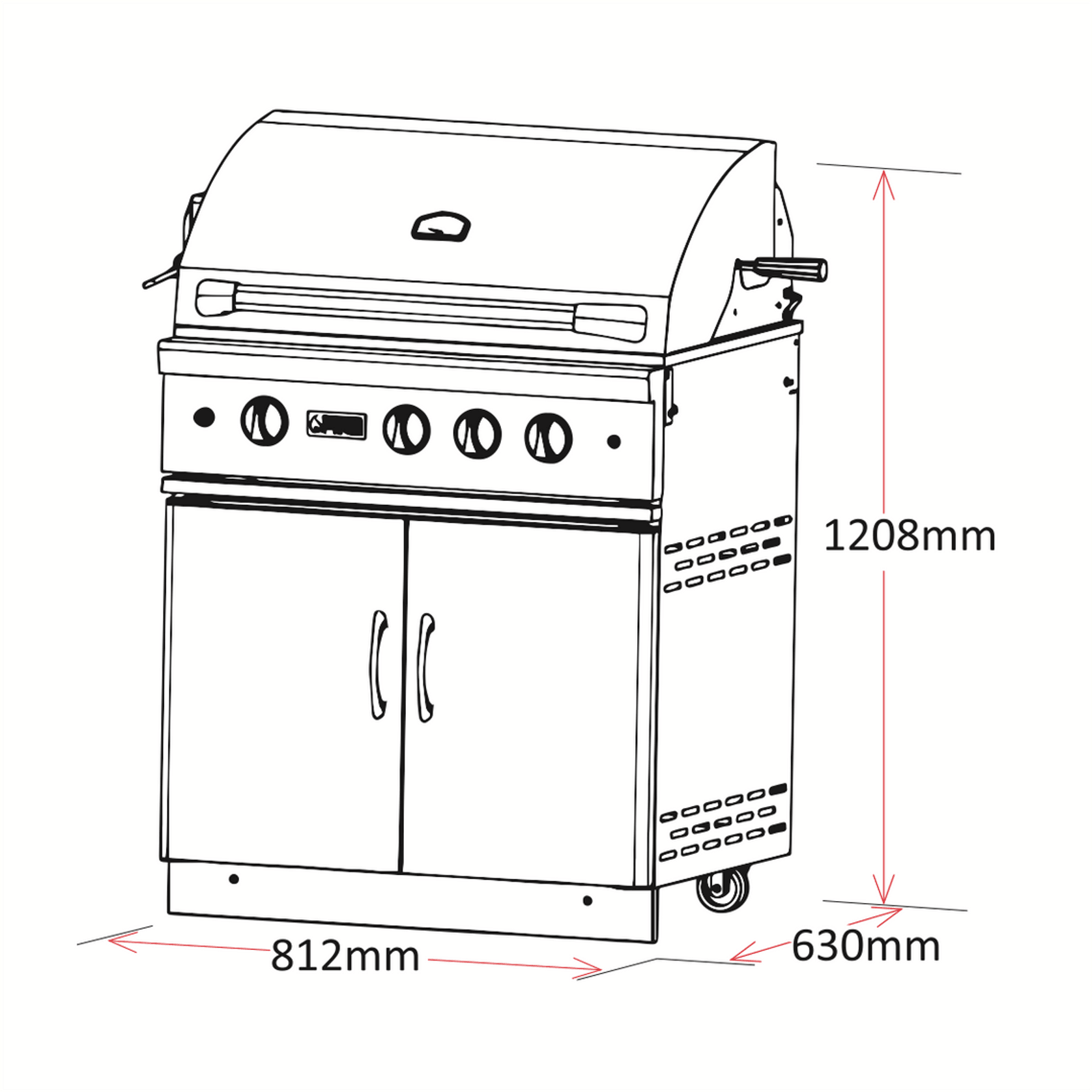Grandfire Classic - 32″ Gas BBQ gallery detail image
