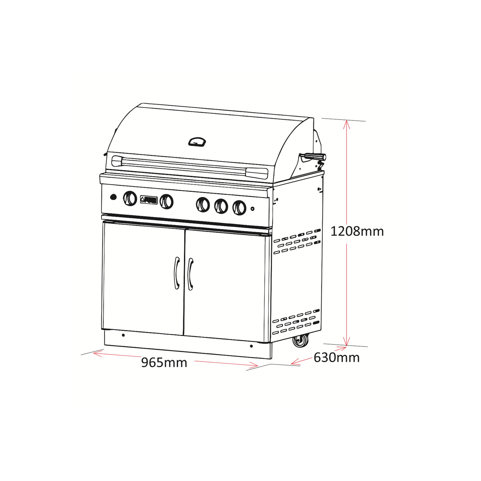 Grandfire Classic - 38″ Gas BBQ gallery detail image