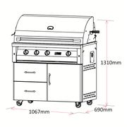 Grandfire Deluxe - 42″ Gas BBQ gallery detail image