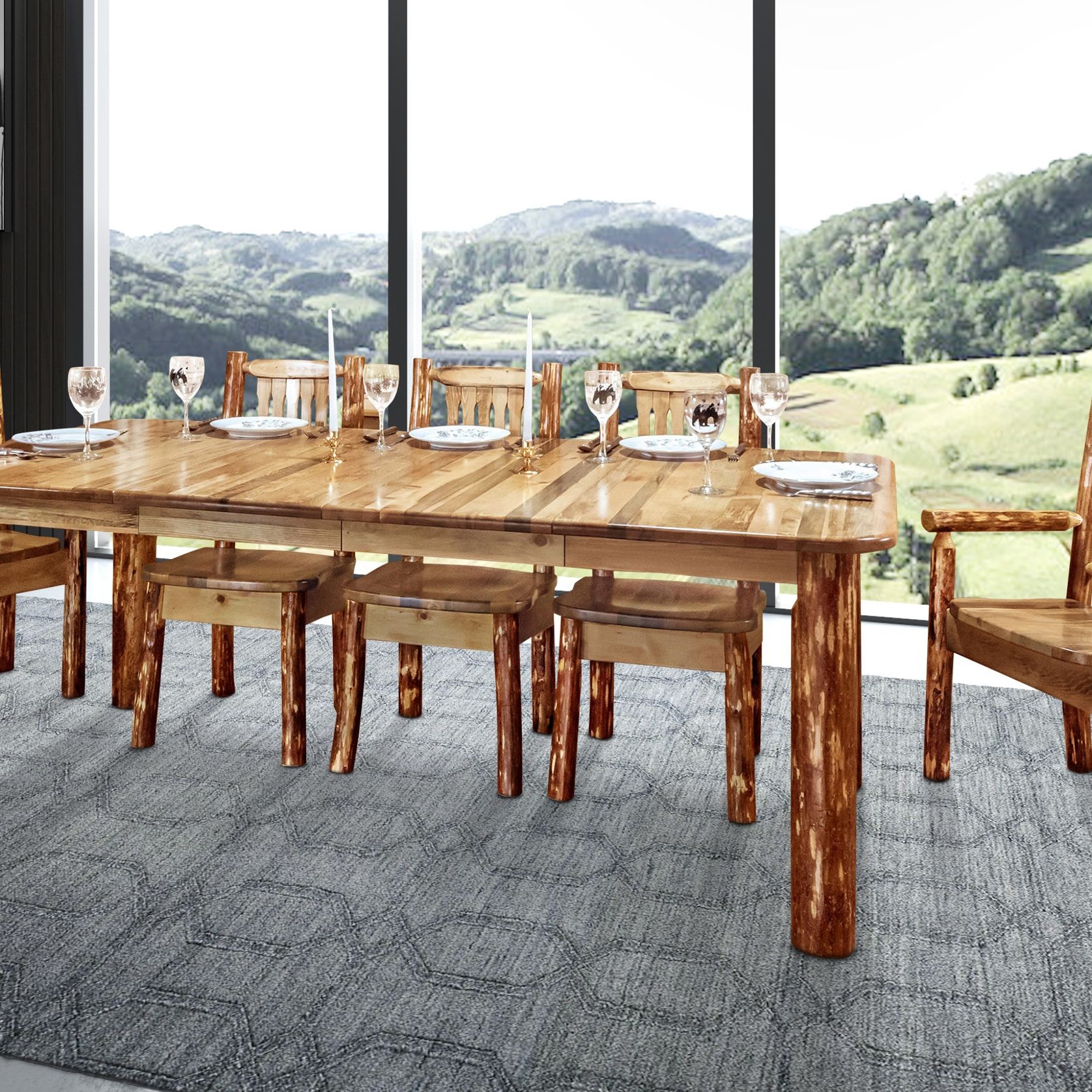 Glacier Country Collection 4 Post Dining Table gallery detail image