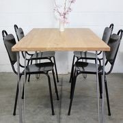American Oak Hairpin Dining Table gallery detail image