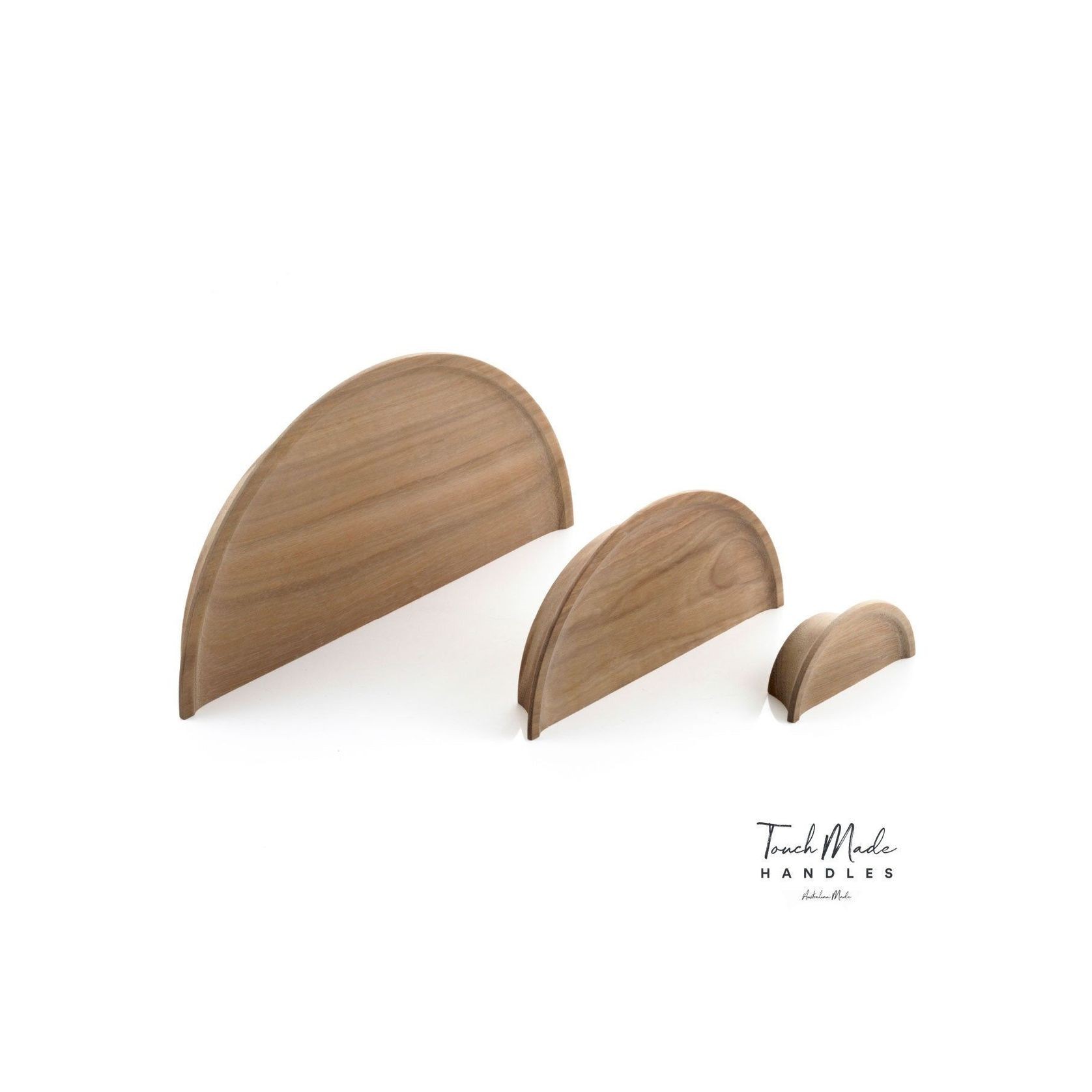 Timber Dished Semi Round Handles gallery detail image