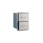 Bull Double Drawer - Stainless Steel gallery detail image