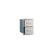 Bull Double Drawer - Stainless Steel gallery detail image