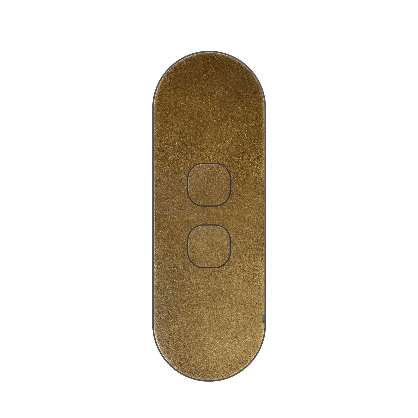 13 Carbon 2 Gang Switch Grid Faceplate gallery detail image