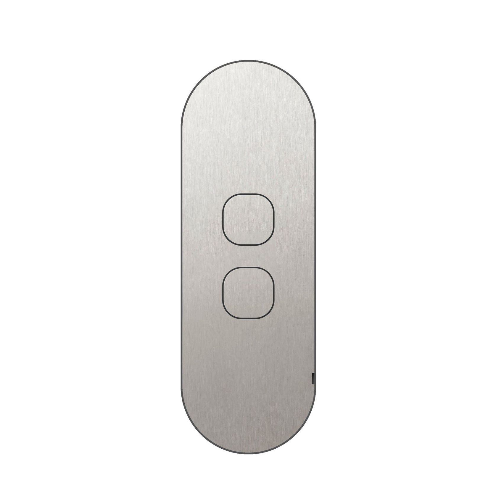 13 Carbon 2 Gang Switch Grid Faceplate gallery detail image