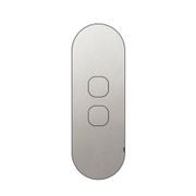 13 Carbon 2 Gang Switch Grid Faceplate gallery detail image