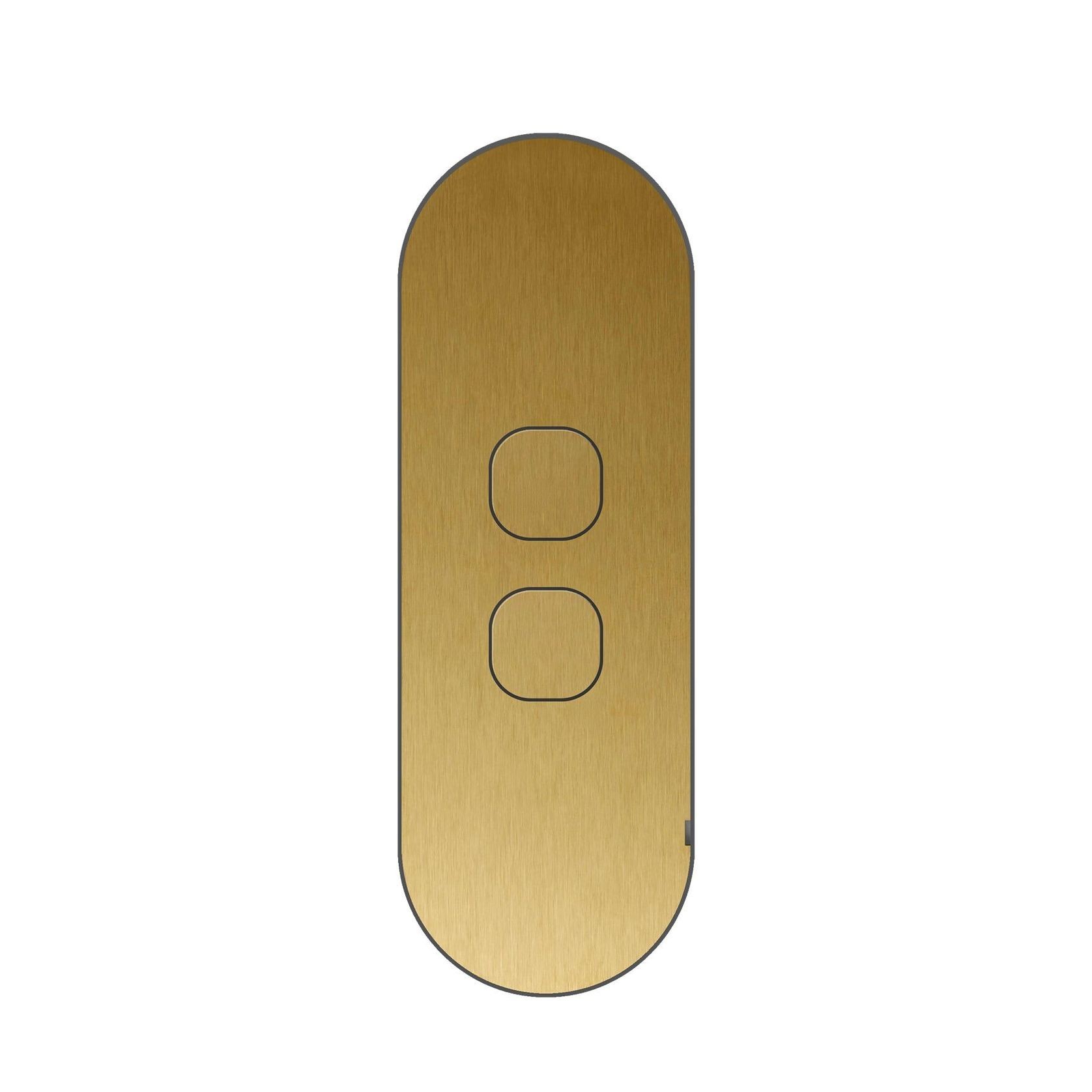 13 Carbon 2 Gang Switch Grid Faceplate gallery detail image