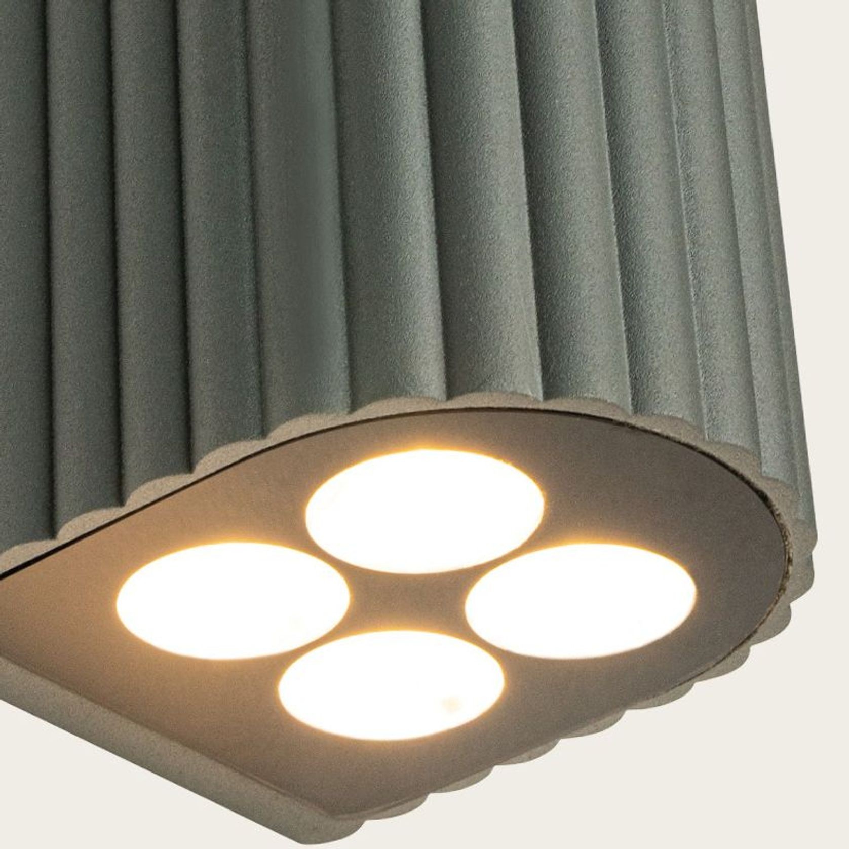 Hestia Double IP54 Wall Graphite gallery detail image