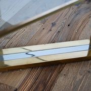 1970s Chrome & Brass Coffee Table by Romeo Rega gallery detail image