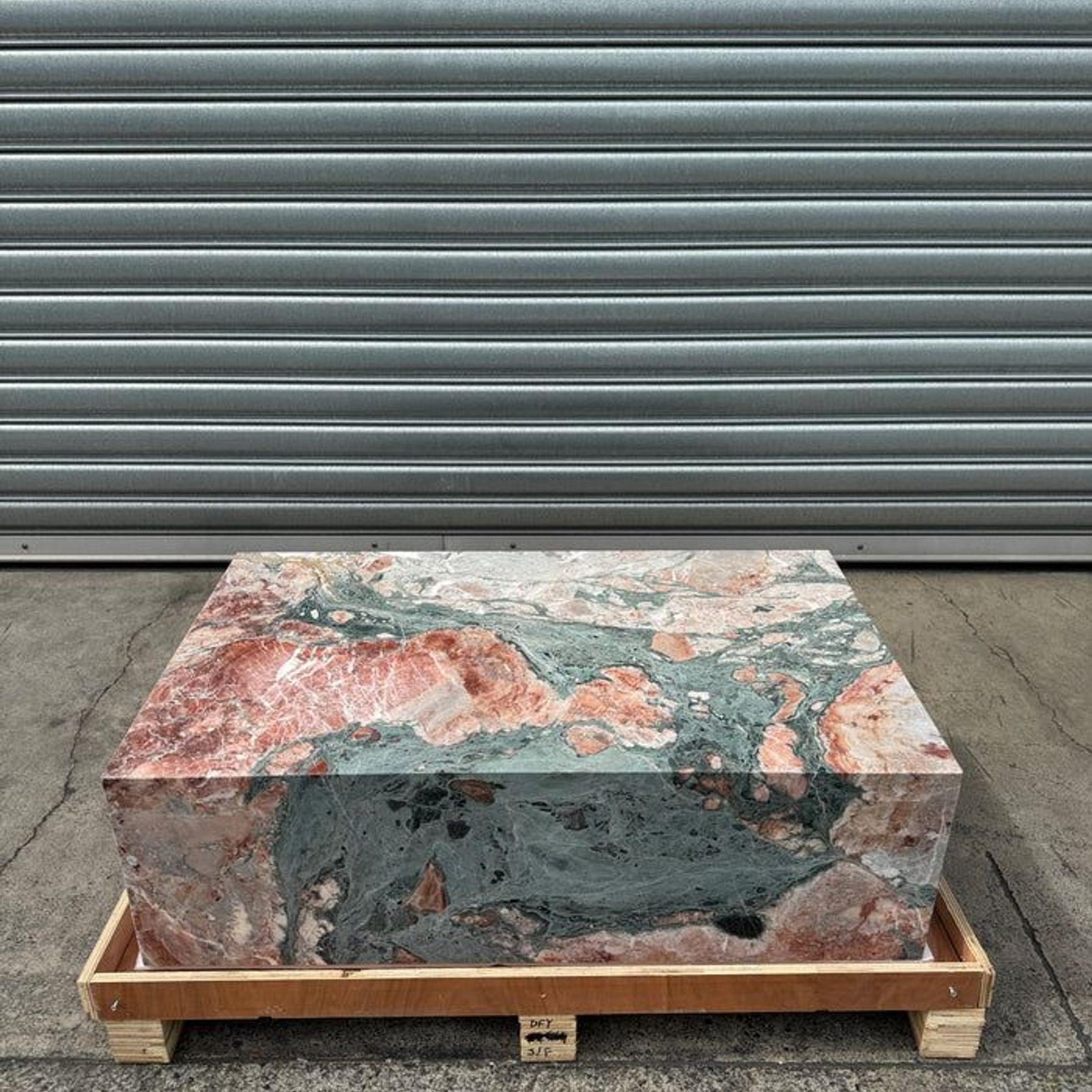 Block Coffee Table - Seasonal Pink Marble - Small | Natural Stone Co. gallery detail image