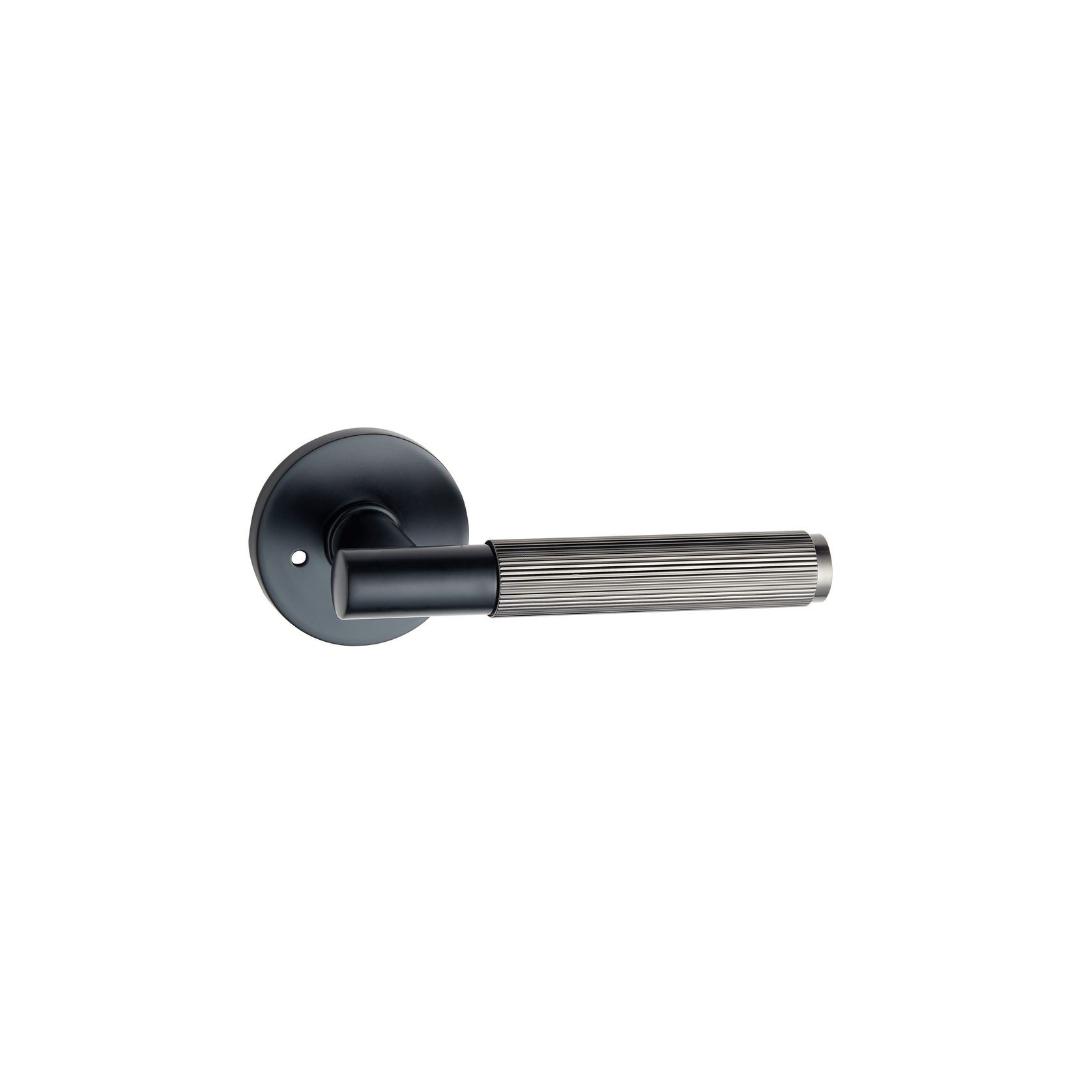 Round Low-Profile Rose in MB finish with Linea Lever gallery detail image