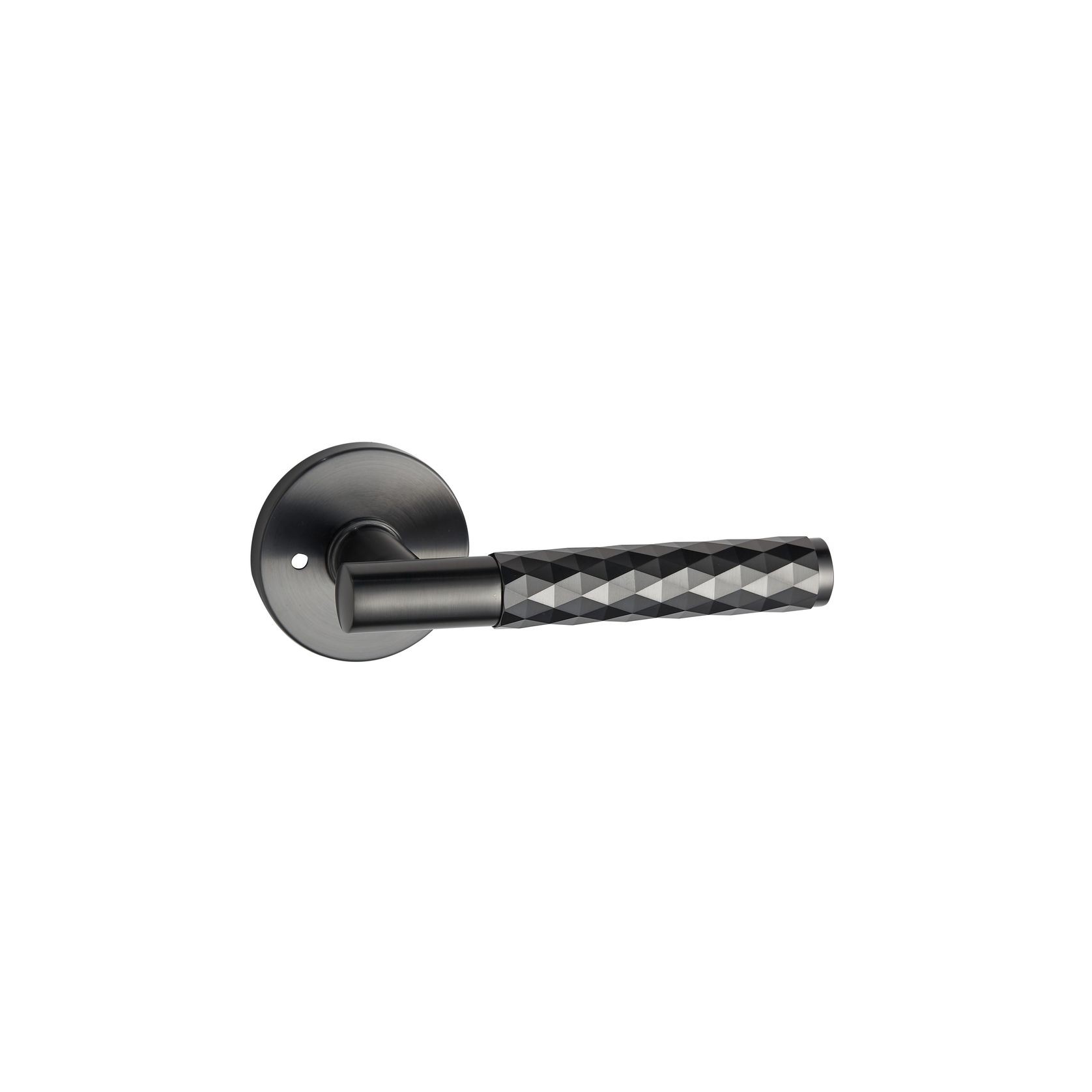 Round Low-Profile Rose in NG finish with Diamante Lever gallery detail image