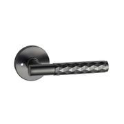 Round Low-Profile Rose in NG finish with Diamante Lever gallery detail image