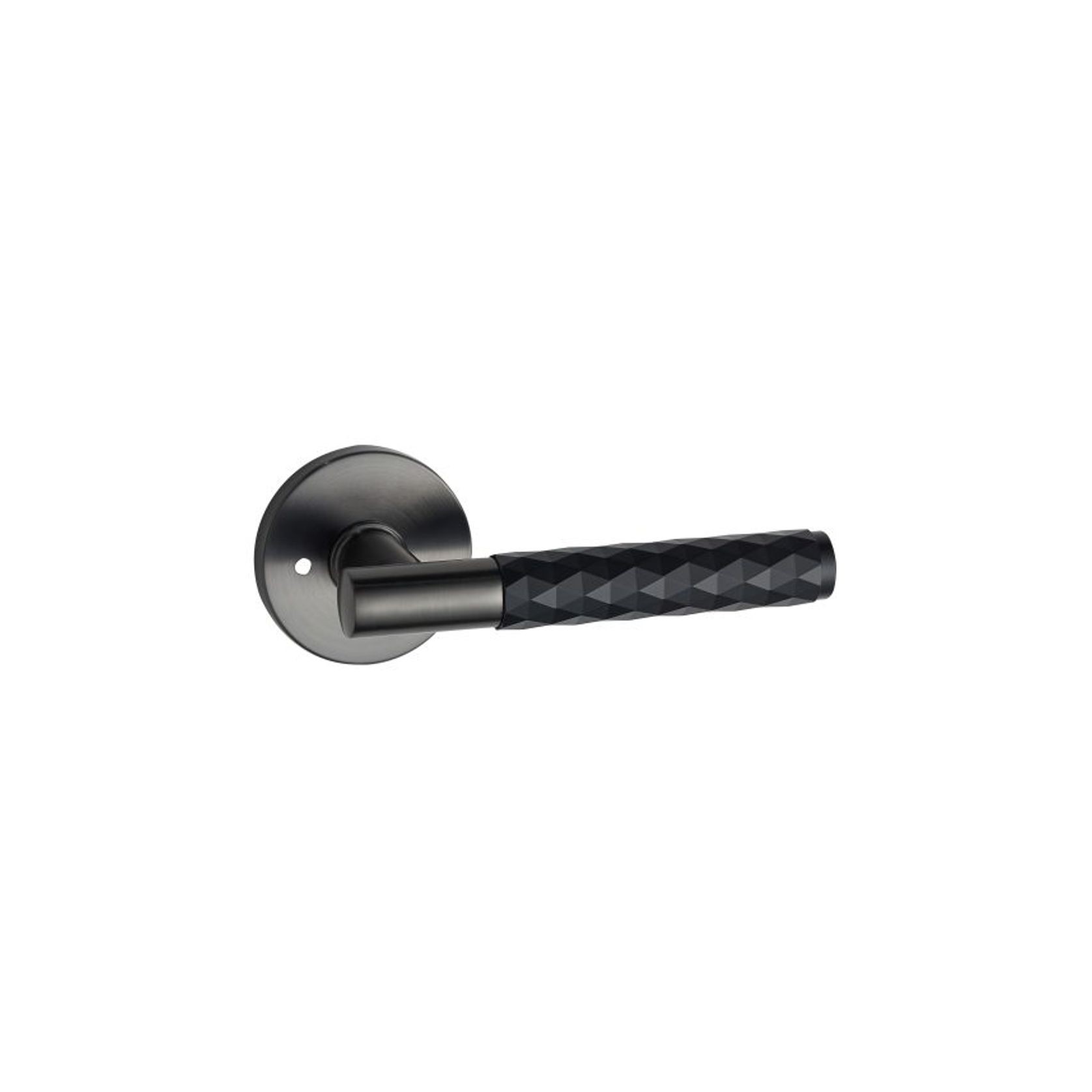 Round Low-Profile Rose in NG finish with Diamante Lever gallery detail image