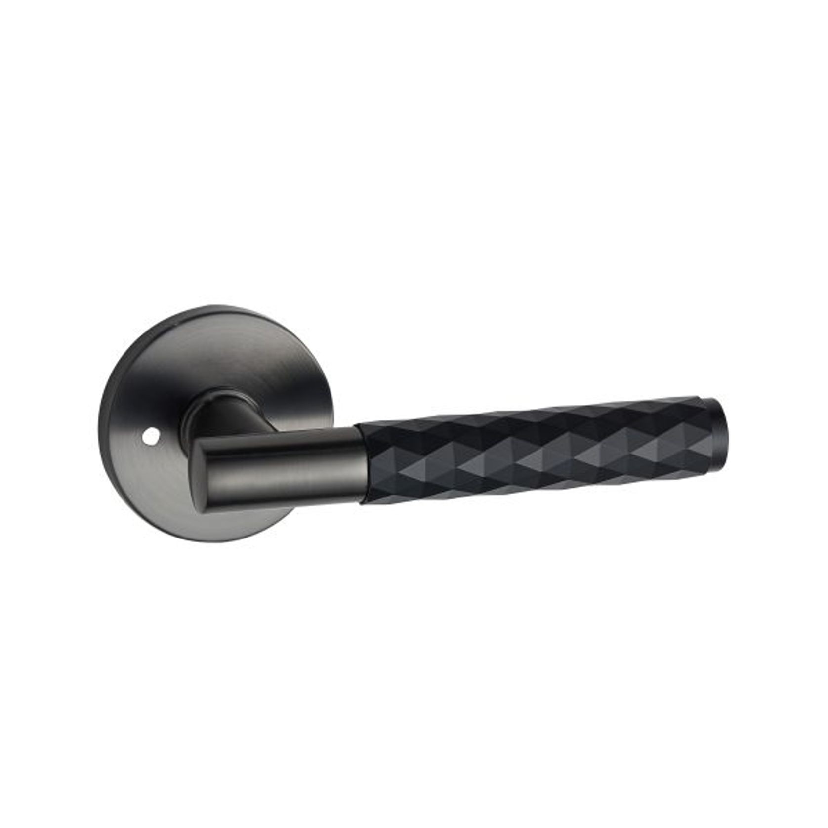 Round Low-Profile Rose in NG finish with Diamante Lever gallery detail image