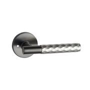 Round Low-Profile Rose in NG finish with Diamante Lever gallery detail image