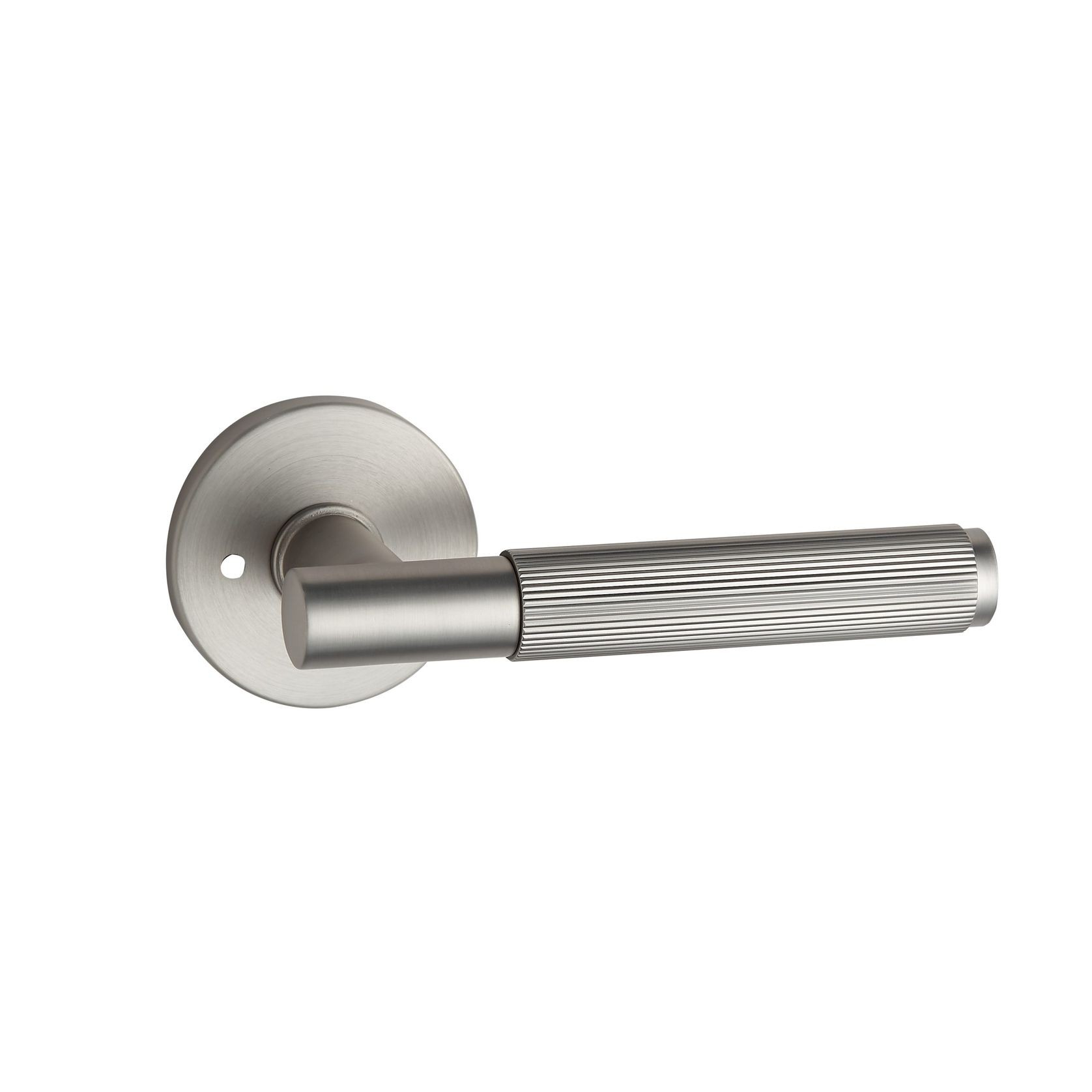 Round Low-Profile Rose in MBN finish with Linea Lever gallery detail image