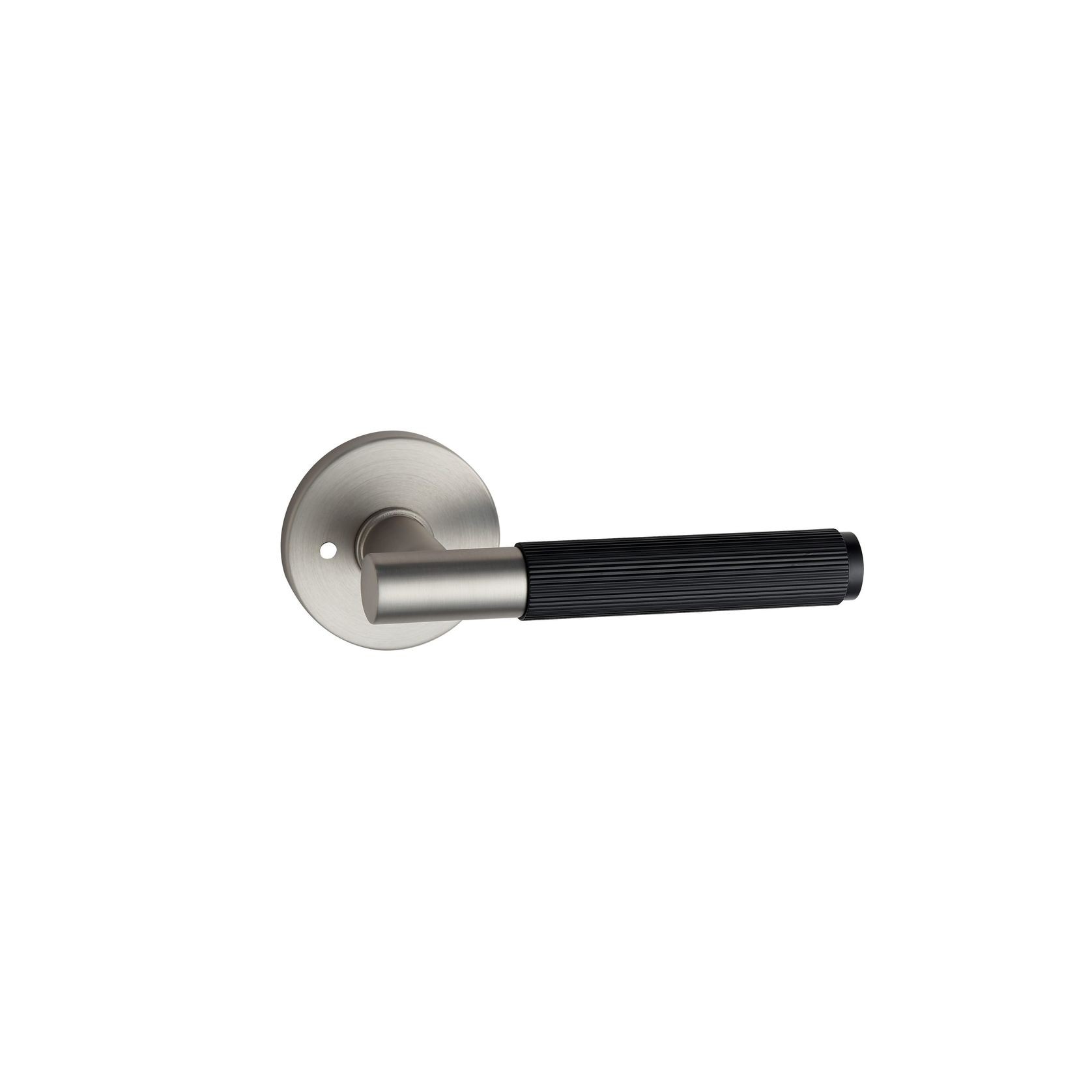 Round Low-Profile Rose in MBN finish with Linea Lever gallery detail image