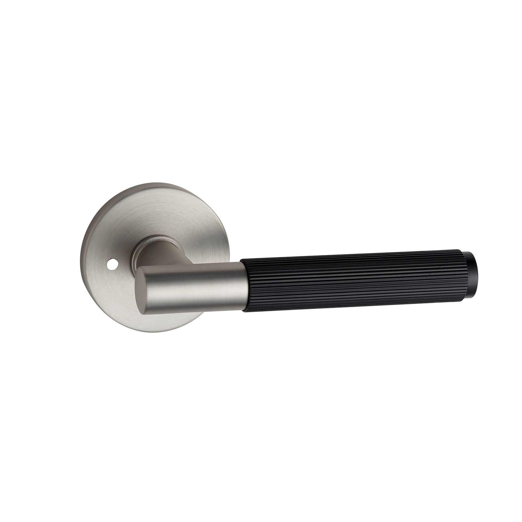 Round Low-Profile Rose in MBN finish with Linea Lever gallery detail image
