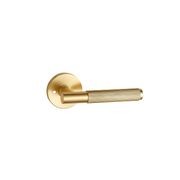 Round Low-Profile Rose in BB finish with Linea Lever gallery detail image