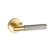 Round Low-Profile Rose in BB finish with Linea Lever gallery detail image