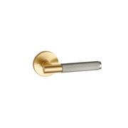 Round Low-Profile Rose in BB finish with Linea Lever gallery detail image