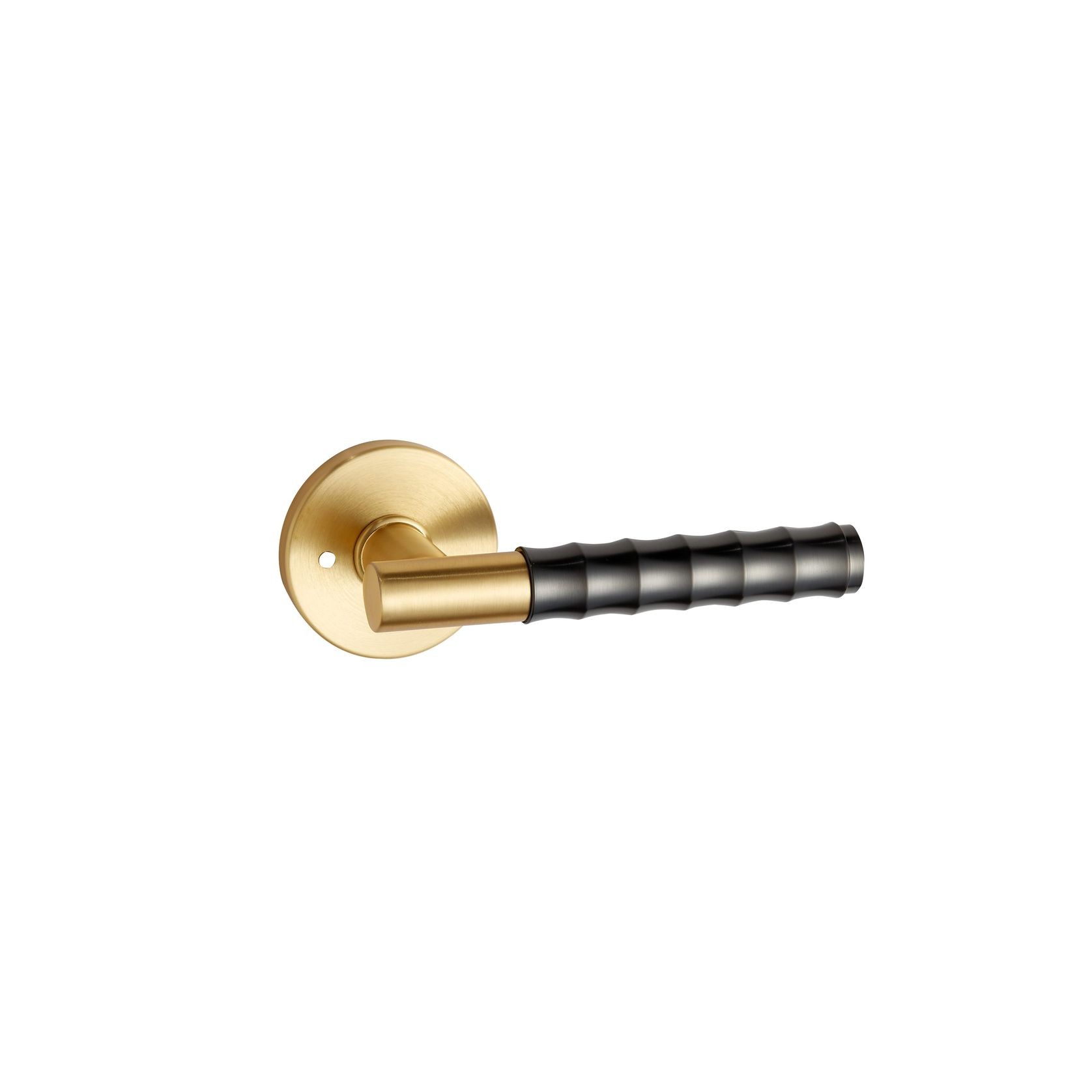 Round Low-Profile Rose in BB finish with Solido Lever gallery detail image