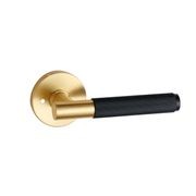Round Low-Profile Rose in BB finish with Linea Lever gallery detail image