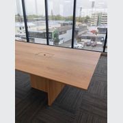 Double T Oak Boardroom Table gallery detail image
