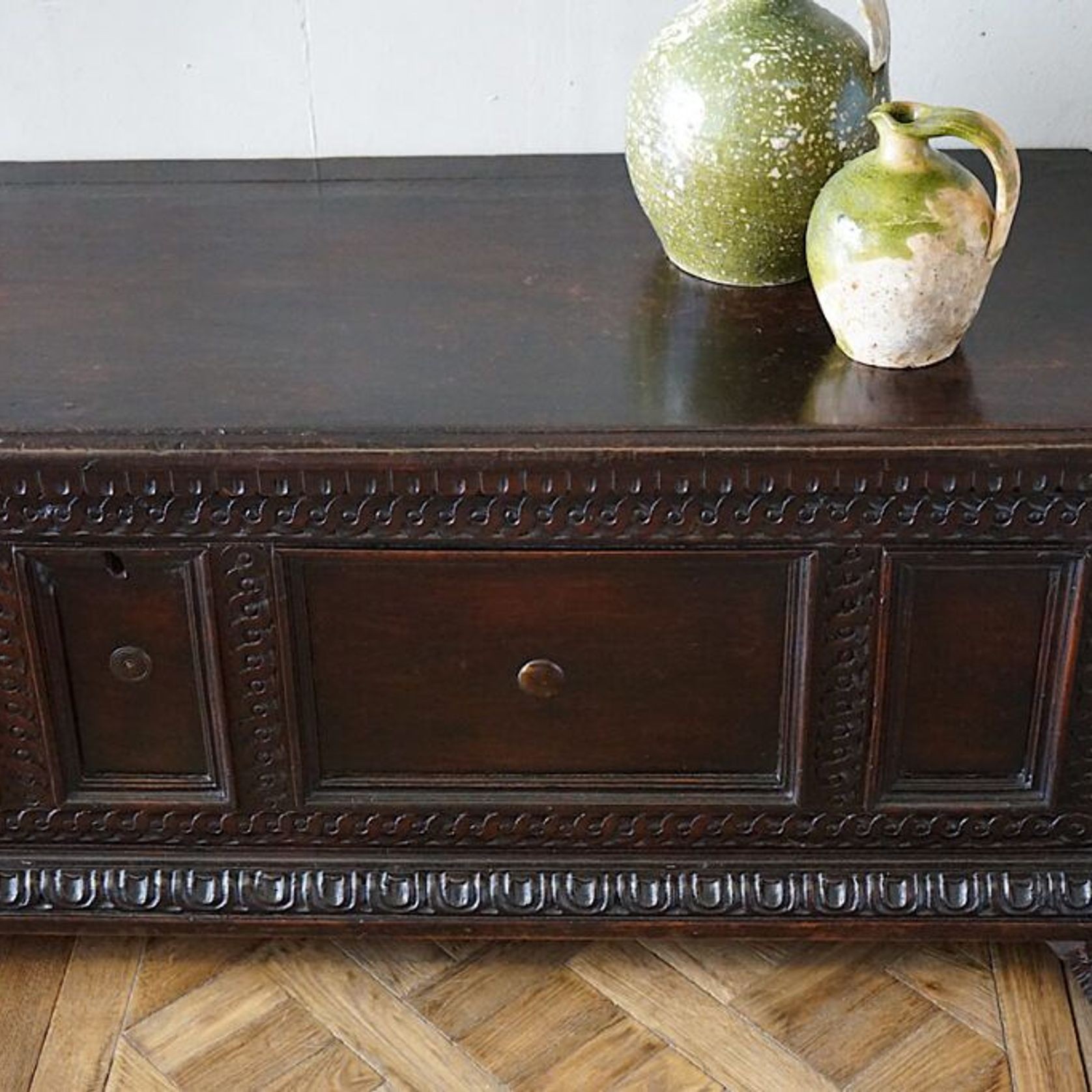 Italian 17th Century Walnut Cassone Chest gallery detail image