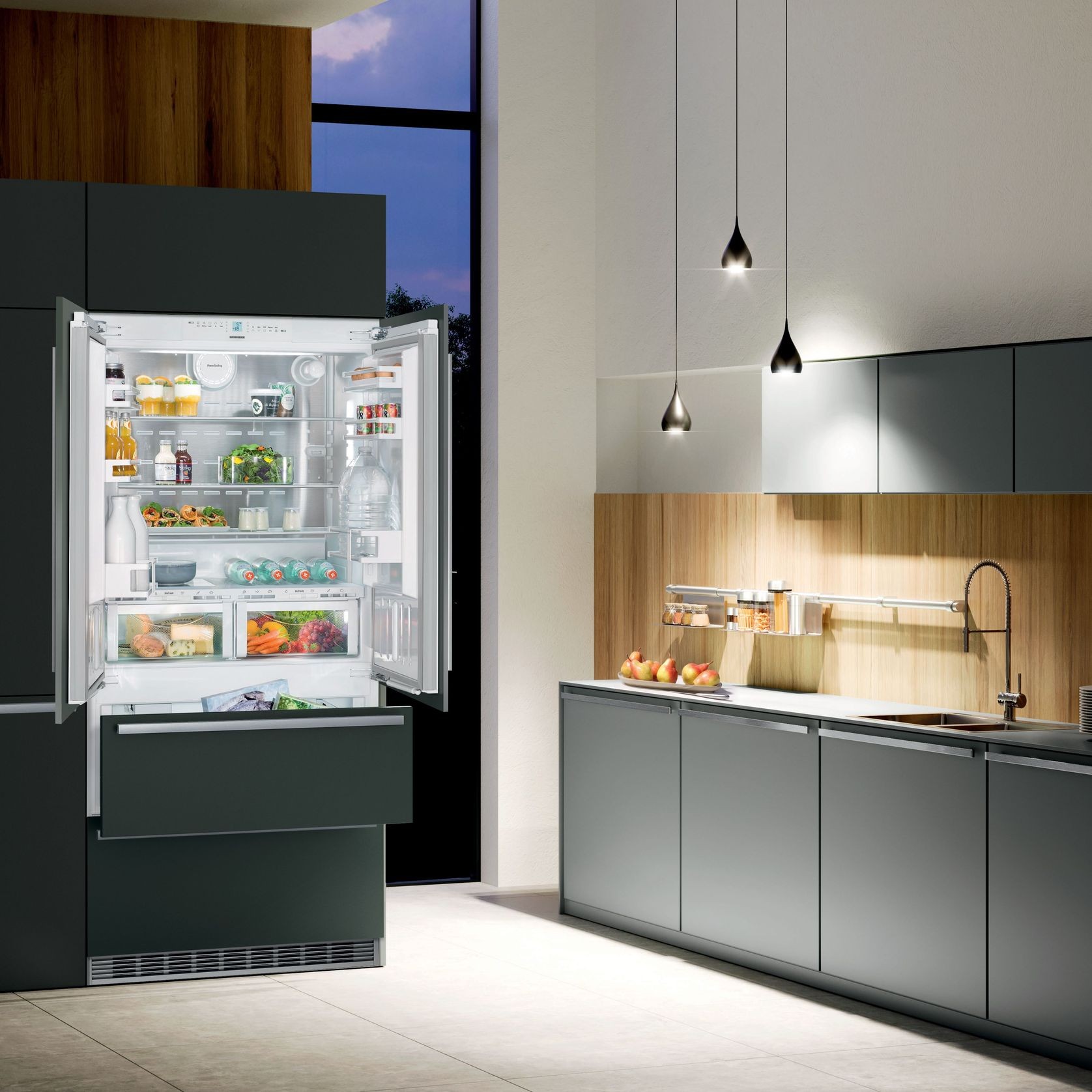ECBN 6256 PremiumPlus | Fully Integrated French Door Fridge gallery detail image